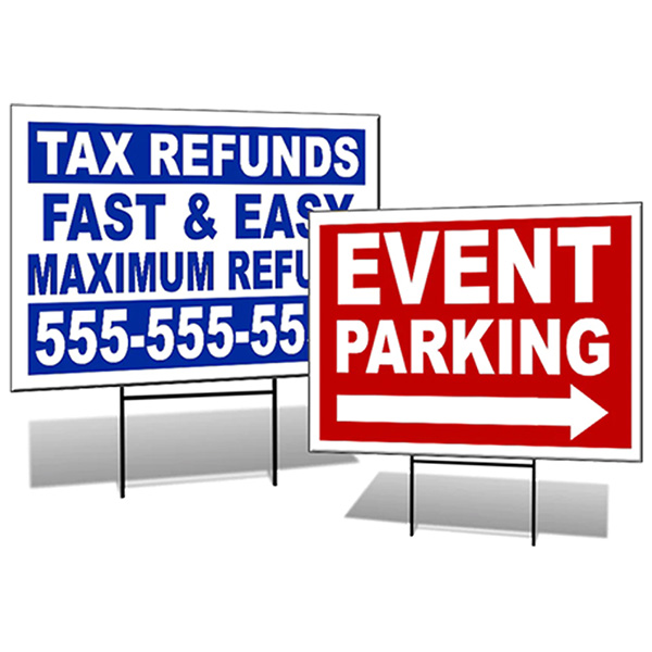 Corrugated Yard Signs- 18X12